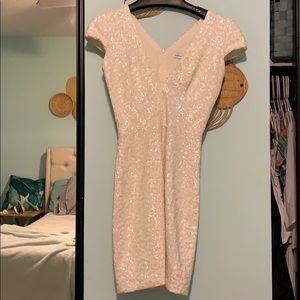 White Sequin Mini dress